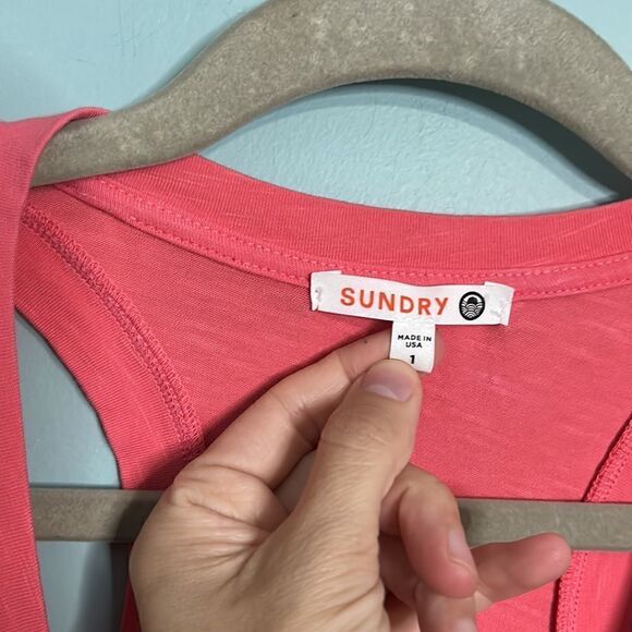 SUNDRY Racerback Romper Size 1 - Picture 6 of 8